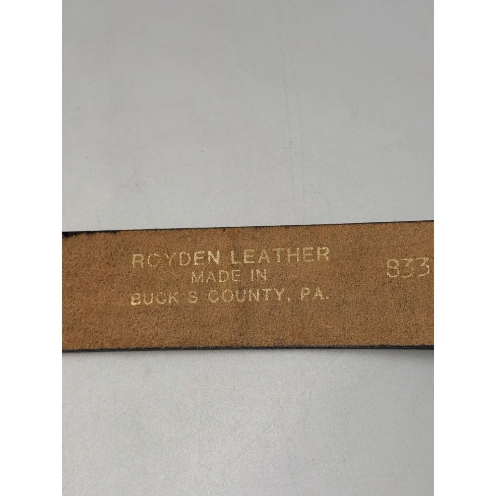 Bill Jordan Advantage Wetlands Camo Hunting Belt Royden Leather USA 38